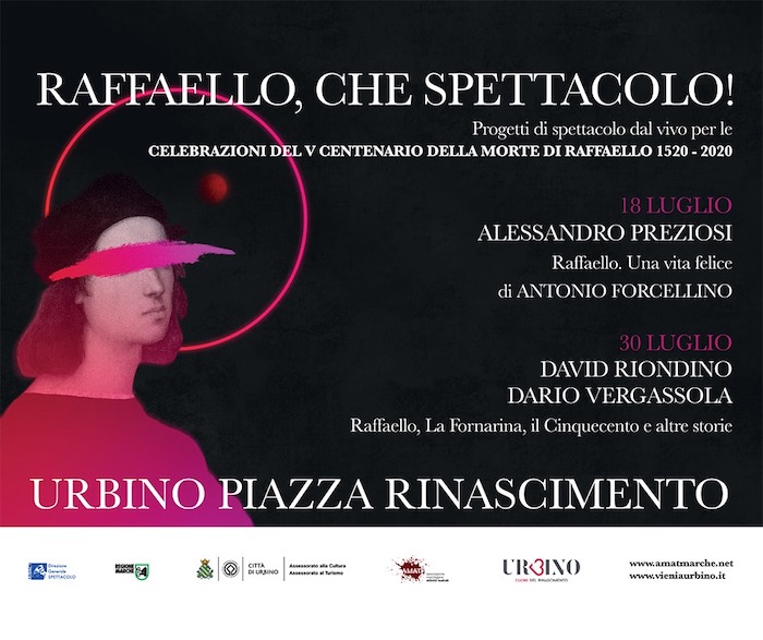 Raffaello: una vita felice. Alessandro Preziosi ad Urbino.
